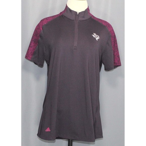 Adidas Half Zip Knit S/S Jacket FT3027 Womens Size Lrg Texas A & M and SEC Logos